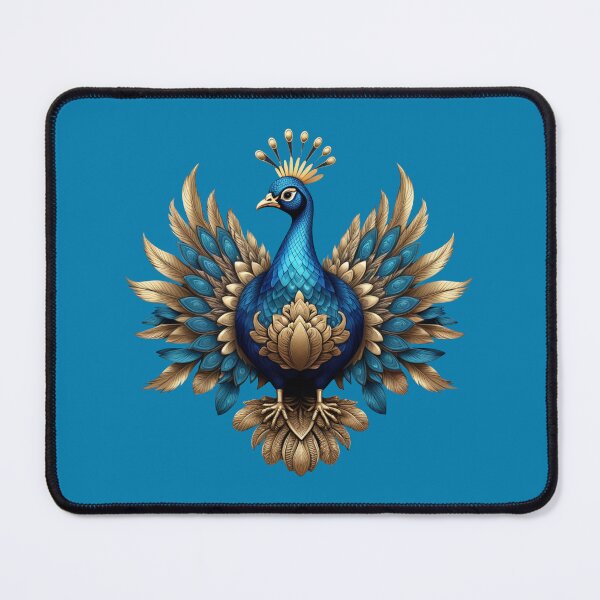 Item preview, GOLDEN BLUE PEACOCK (#027CAD) designed and sold by Marlon Oseguera.
