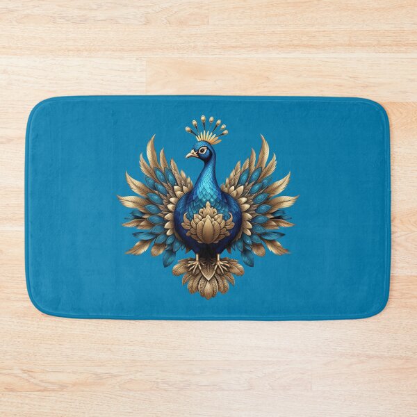 Item preview, GOLDEN BLUE PEACOCK (#027CAD) designed and sold by Marlon Oseguera.