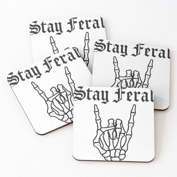 Item preview, Stay feral print | Skeleton png feral | Stay feral design | feral skeleton png | stay feral | rock png | car png | decal sticker png | Feral designed and sold by PixelBlooming.
