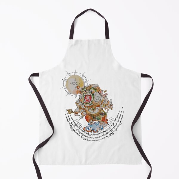 Item preview, Hanuman the Eight-Armed Divine Warrior – Thai Mythical Guardian with Sacred Yantra designed and sold by JoynestStudioCo.