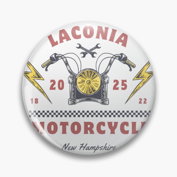 Item preview, Laconia 2025 Lightning Bolt Motorcycle Handlebar Graphic designed and sold by PopLoom.
