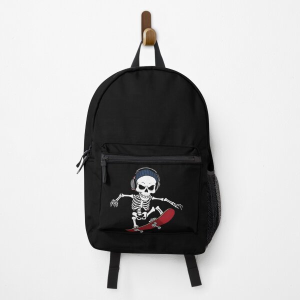 Item preview, Skater Skeleton with Headphones designed and sold by ChicTrendz.