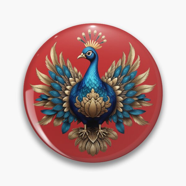Item preview, GOLDEN BLUE PEACOCK (#C42A2A) designed and sold by Marlon Oseguera.