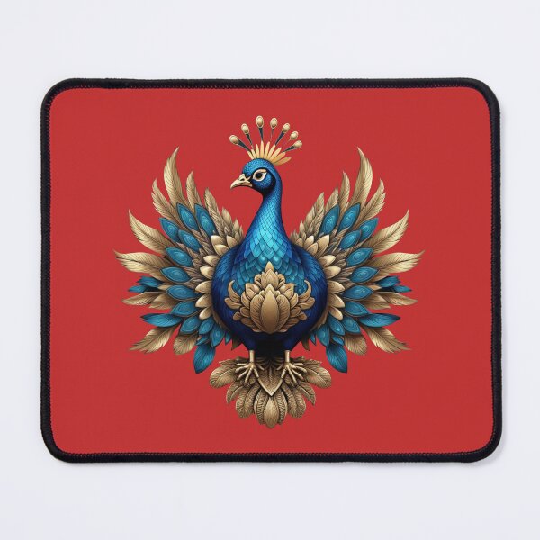 Item preview, GOLDEN BLUE PEACOCK (#C42A2A) designed and sold by Marlon Oseguera.
