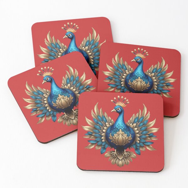 Item preview, GOLDEN BLUE PEACOCK (#C42A2A) designed and sold by Marlon Oseguera.