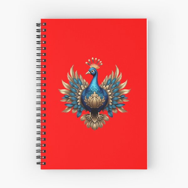 Item preview, GOLDEN BLUE PEACOCK (#FF0000) designed and sold by Marlon Oseguera.