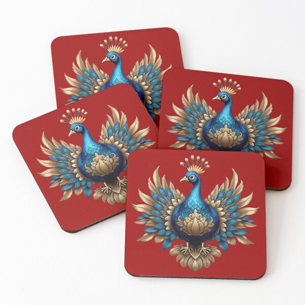 Item preview, GOLDEN BLUE PEACOCK (#990000) designed and sold by Marlon Oseguera.