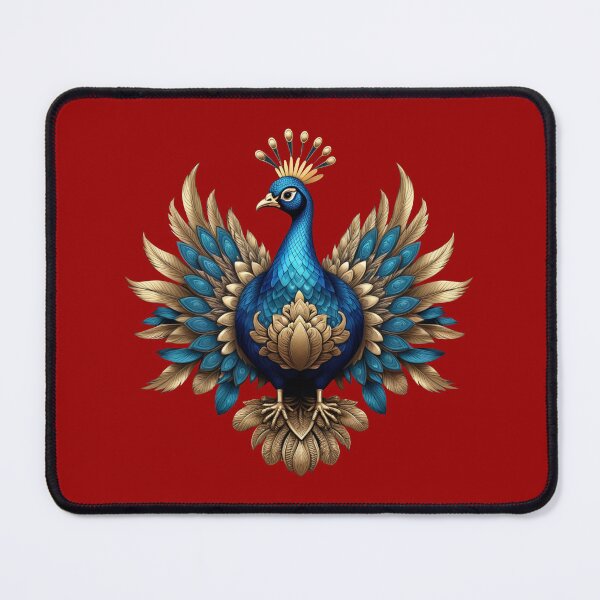 Item preview, GOLDEN BLUE PEACOCK (#990000) designed and sold by Marlon Oseguera.