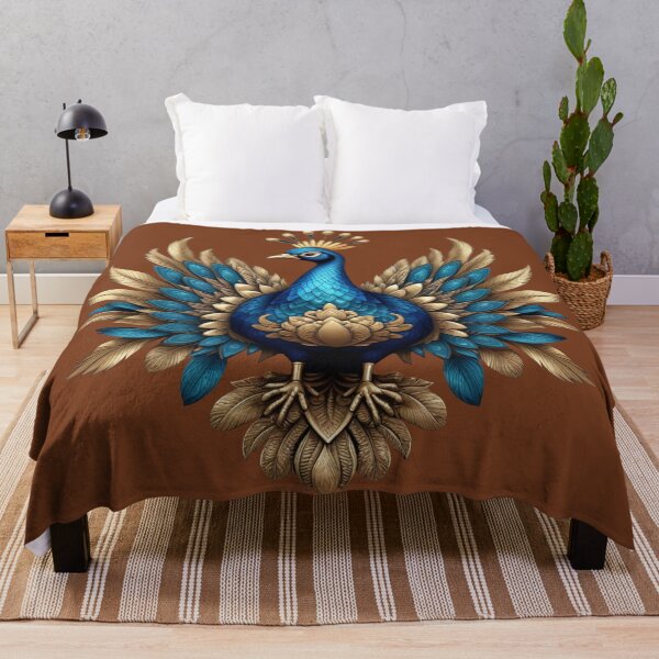 Item preview, GOLDEN BLUE PEACOCK (#793C1D) designed and sold by Marlon Oseguera.