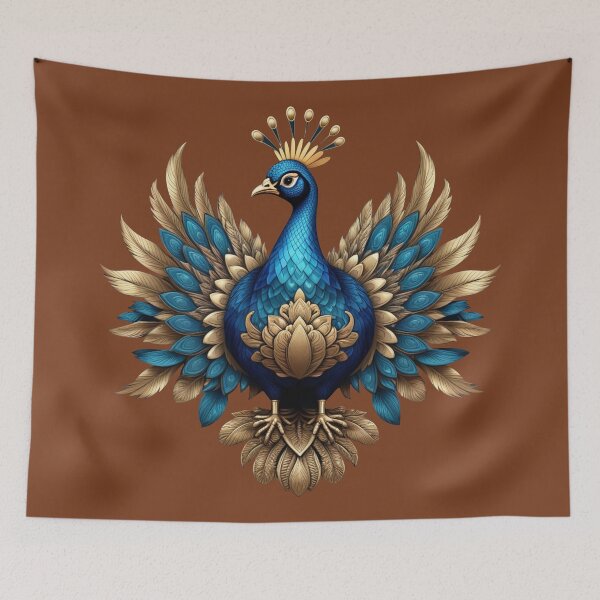 Item preview, GOLDEN BLUE PEACOCK (#793C1D) designed and sold by Marlon Oseguera.
