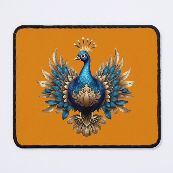 Item preview, GOLDEN BLUE PEACOCK (#DE7D08) designed and sold by Marlon Oseguera.