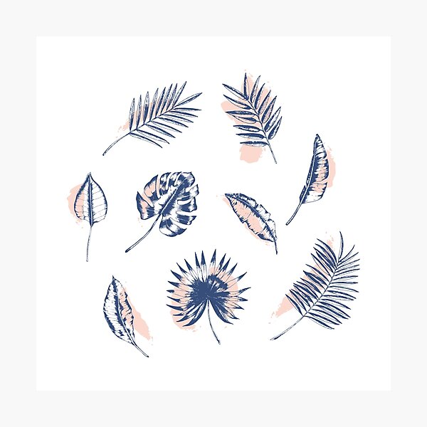 Item preview, Minimal Palm Leaves designed and sold by BekkaCampbell.