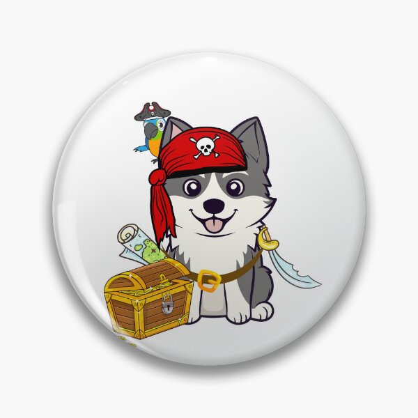 Item preview, Halloween Pirate Husky Dog designed and sold by Pet Station.
