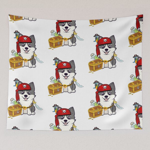 Item preview, Halloween Pirate Husky Dog designed and sold by Pet Station.