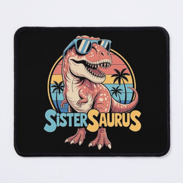 Item preview, Cool Sistersaurus Dinosaur Design - Funny T-Rex Retro Sister Gift designed and sold by love3617.