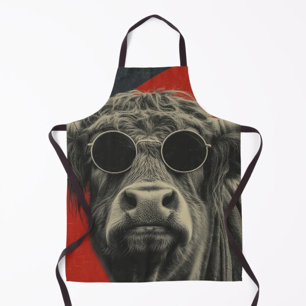 Item preview, Hairy cow wearing sunglasses designed and sold by valerko26.