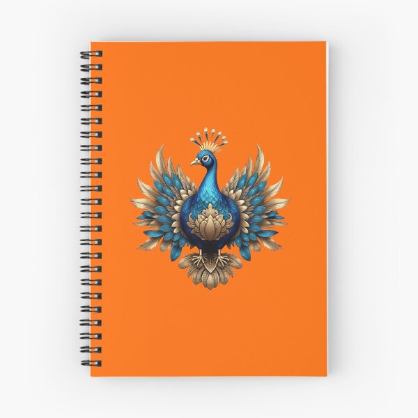 Item preview, GOLDEN BLUE PEACOCK (#FF6600) designed and sold by Marlon Oseguera.