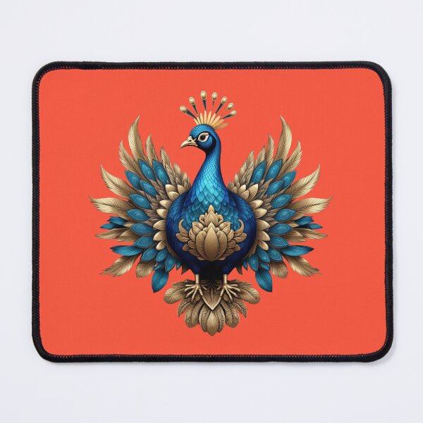Item preview, GOLDEN BLUE PEACOCK (#FC5339) designed and sold by Marlon Oseguera.