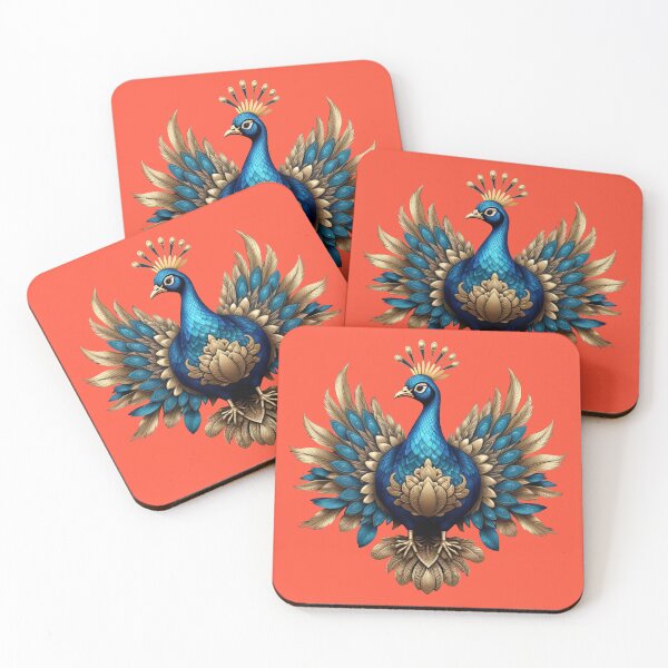 Item preview, GOLDEN BLUE PEACOCK (#FC5339) designed and sold by Marlon Oseguera.