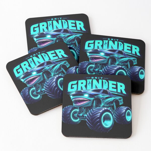Item preview, Grit Grinder Monster Truck | Electric Blue Power Machine designed and sold by UNIGRAPHIX.