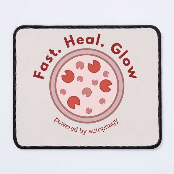 Item preview, Fast. Heal. Glow. powered by autophagy Intermittent Fasting  T-Shirt designed and sold by SunflakeStudio.