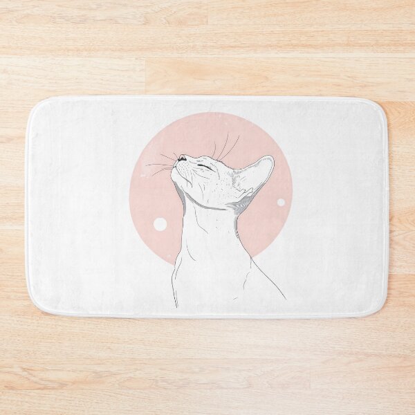 Item preview, White Cat: Minimalist  designed and sold by reddogbuckeye.