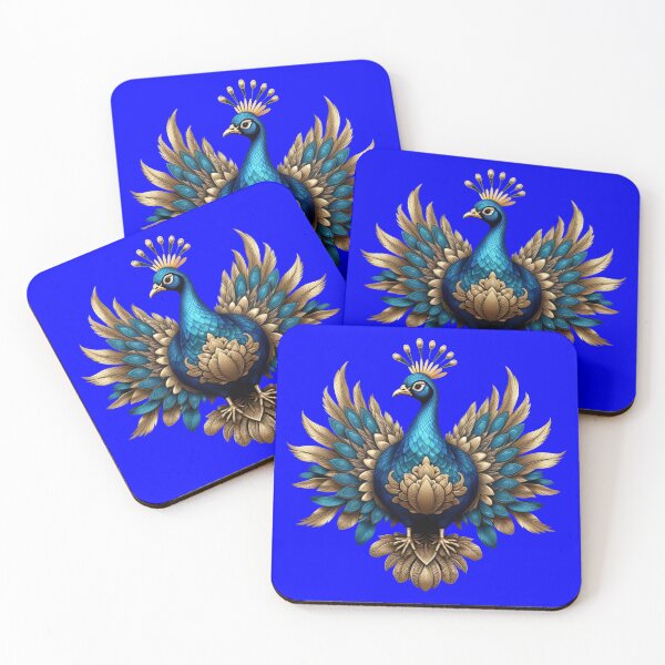 Item preview, GOLDEN BLUE PEACOCK (#0000FF) designed and sold by Marlon Oseguera.
