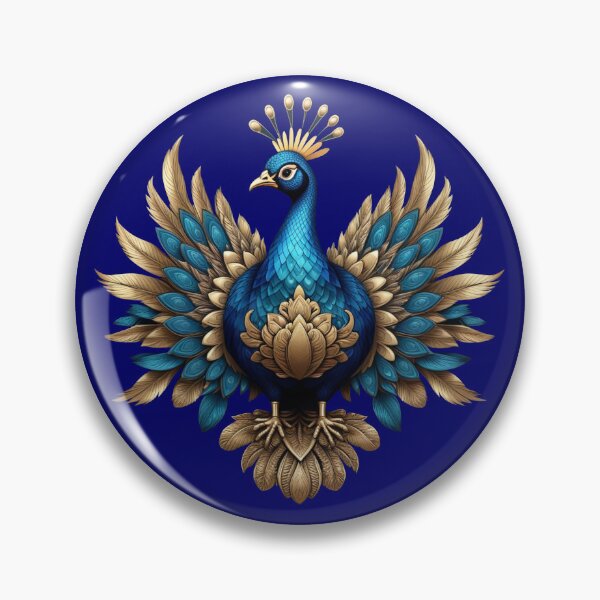 Item preview, GOLDEN BLUE PEACOCK (#000066) designed and sold by Marlon Oseguera.