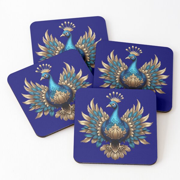 Item preview, GOLDEN BLUE PEACOCK (#000066) designed and sold by Marlon Oseguera.