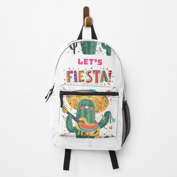 Item preview, Let’s Fiesta – Cinco de Mayo Cactus Party Design | Mexican Humor Art | Sombrero Guitar Vibes T-shirt designed and sold by VybeWear Co..