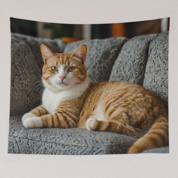 Item preview, Cat Chilling on Couch designed and sold by FashionCatwalk.