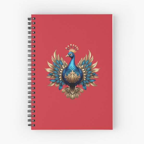 Item preview, GOLDEN BLUE PEACOCK (#C62A35) designed and sold by Marlon Oseguera.