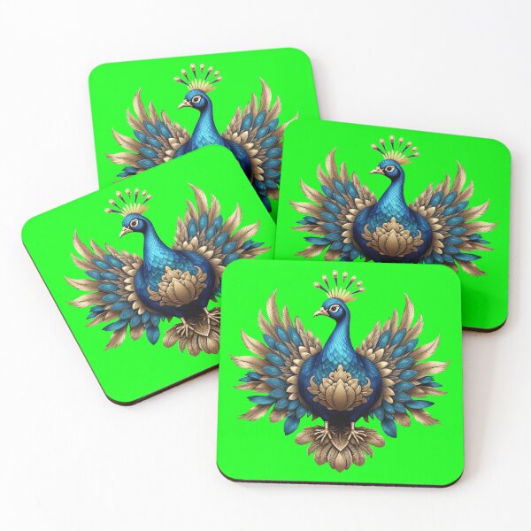 Item preview, GOLDEN BLUE PEACOCK (#00FF00) designed and sold by Marlon Oseguera.