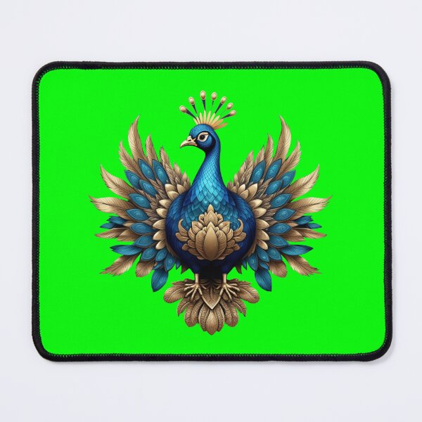 Item preview, GOLDEN BLUE PEACOCK (#00FF00) designed and sold by Marlon Oseguera.