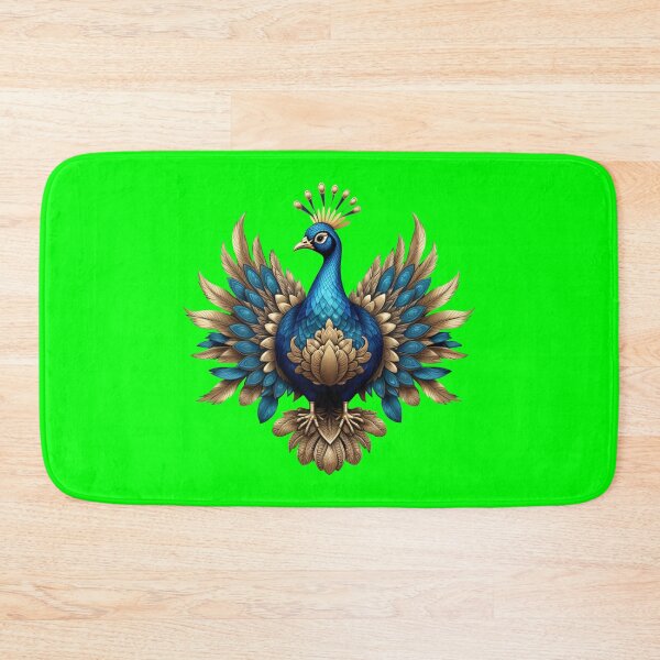 Item preview, GOLDEN BLUE PEACOCK (#00FF00) designed and sold by Marlon Oseguera.