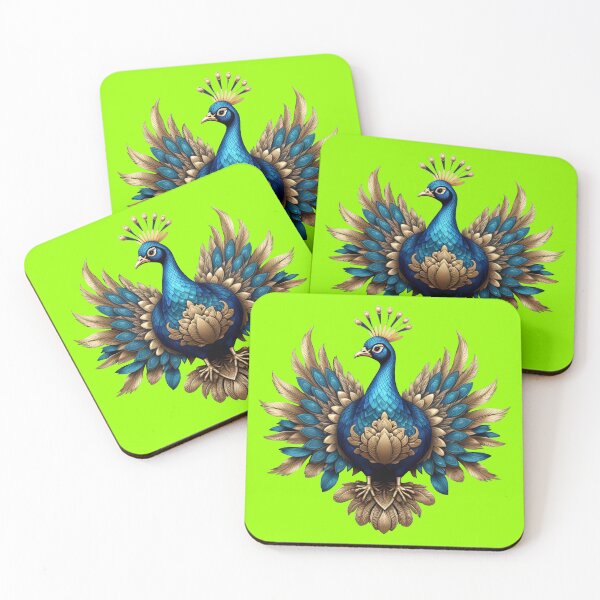 Item preview, GOLDEN BLUE PEACOCK (#99FF00) designed and sold by Marlon Oseguera.