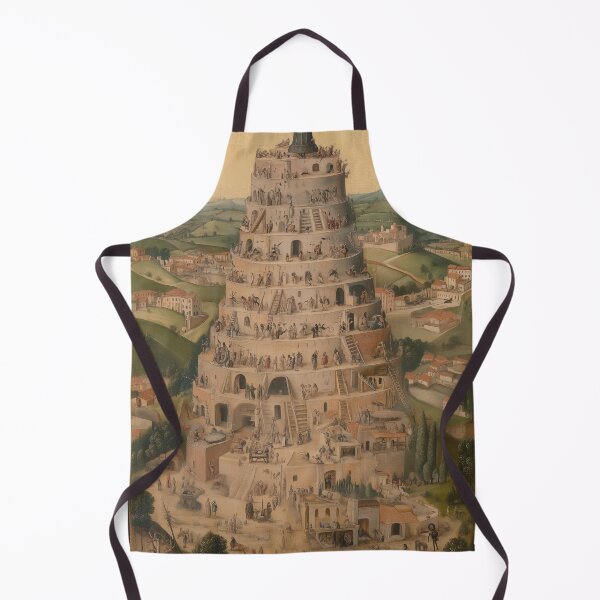 Item preview, Vintage Tower of Babel Illustration with Medieval Detail designed and sold by Retrocranio.