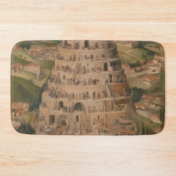Item preview, Vintage Tower of Babel Illustration with Medieval Detail designed and sold by Retrocranio.