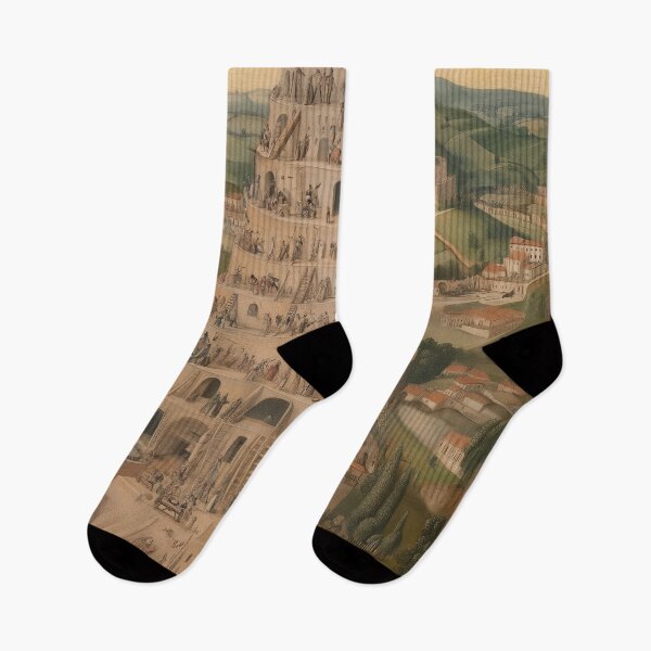 Item preview, Vintage Tower of Babel Illustration with Medieval Detail designed and sold by Retrocranio.