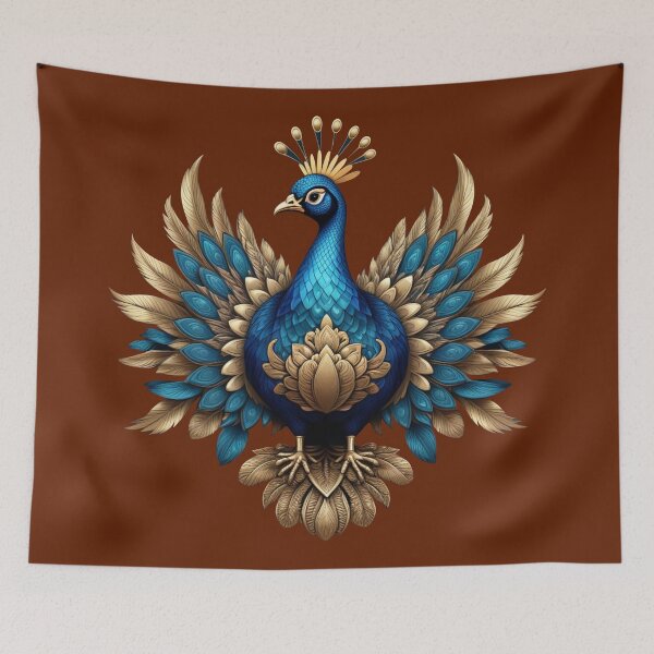 Item preview, GOLDEN BLUE PEACOCK (#496100) designed and sold by Marlon Oseguera.