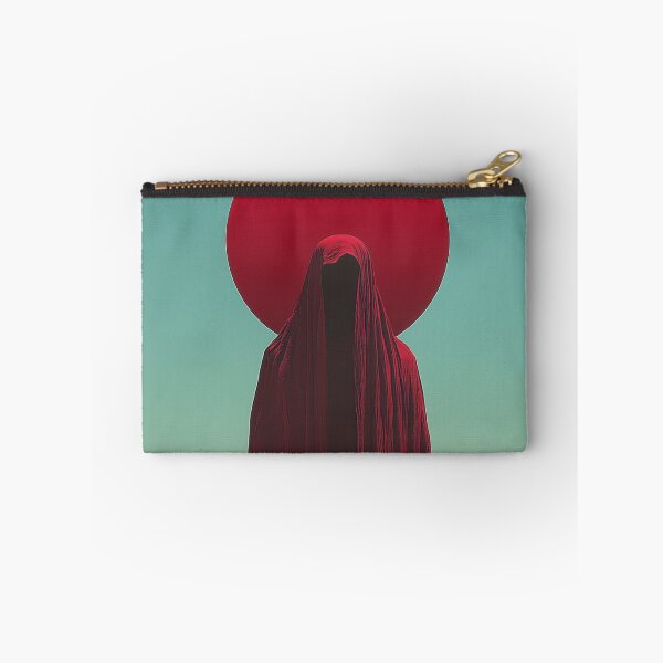 Item preview, Mysterious Red Cloaked Figure in Desert with Crimson Halo designed and sold by Retrocranio.