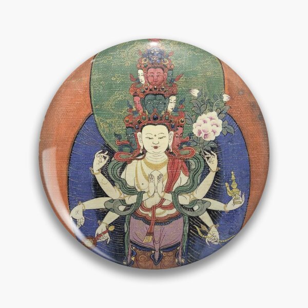 Item preview, Compassionate Six-Armed Avalokiteshvara designed and sold by AetherNest by Alicia Jia Dong.