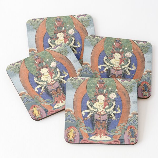 Item preview, Compassionate Six-Armed Avalokiteshvara designed and sold by AetherNest by Alicia Jia Dong.
