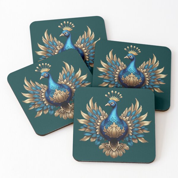 Item preview, GOLDEN BLUE PEACOCK (#003333) designed and sold by Marlon Oseguera.