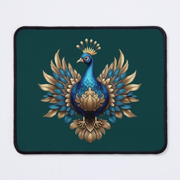 Item preview, GOLDEN BLUE PEACOCK (#003333) designed and sold by Marlon Oseguera.