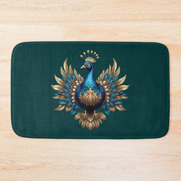 Item preview, GOLDEN BLUE PEACOCK (#003333) designed and sold by Marlon Oseguera.