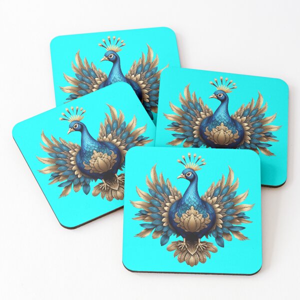Item preview, GOLDEN BLUE PEACOCK (#00FFFF) designed and sold by Marlon Oseguera.