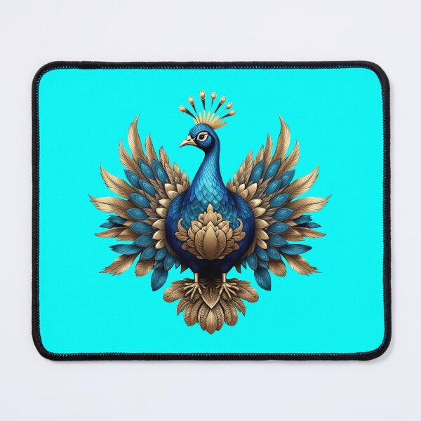 Item preview, GOLDEN BLUE PEACOCK (#00FFFF) designed and sold by Marlon Oseguera.