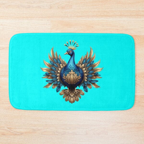 Item preview, GOLDEN BLUE PEACOCK (#00FFFF) designed and sold by Marlon Oseguera.