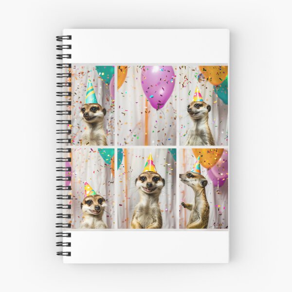 Item preview, Funny Meerkat Birthday Party Animal – Cute Party Hat Meerkat designed and sold by RockFireMerch.